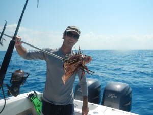 Lionfish caught by Capt Charlie Ellis Miami, Florida