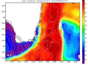 Sea Surface Temperature Chart South Florida