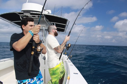 Carlos and Dustin Hooked up on Miami Sailfish