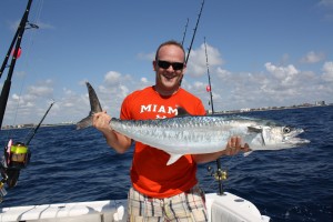 Deep Sea Fishing Miami | Walt Shellabarger with a Miami Kingfish