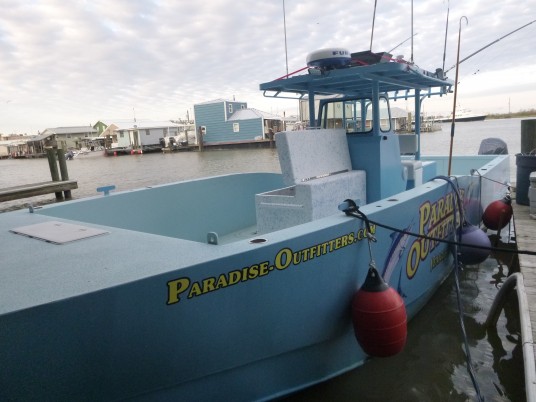 The Official Boat of Paradise Outfitters of Venice, LA 