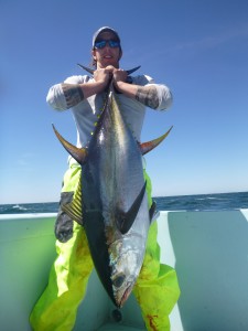Capt. Todd Malicoat of Miami, FL with a big Venice, LA Yellowfin Tuna