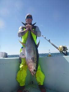 Capt. Todd Malicoat with another big Venice, LA Yellowfin Tuna