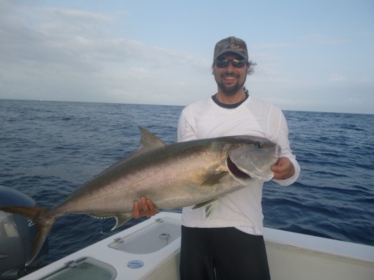 Amberjack which took a vertical jig at the country wrecks