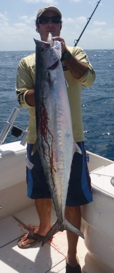 Capt Charlie Ellis with a big Miami Kingfish