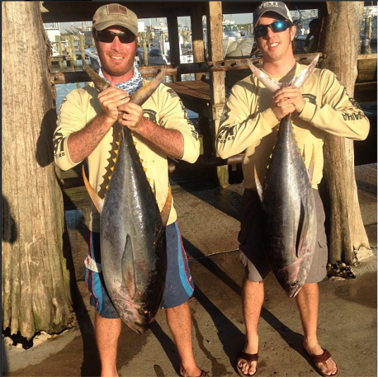 Todd and Charlie with Tunas
