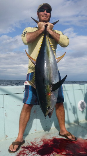 Capt Charlie Ellis with a Venice, LA yellowfin Tuna