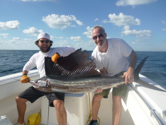Ryan and Jessie with a Miami, FL sailfish