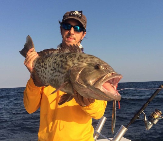 Capt. Todd Malicoat with a Gag Grouper